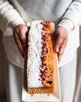 Raspberry Snow Cake
