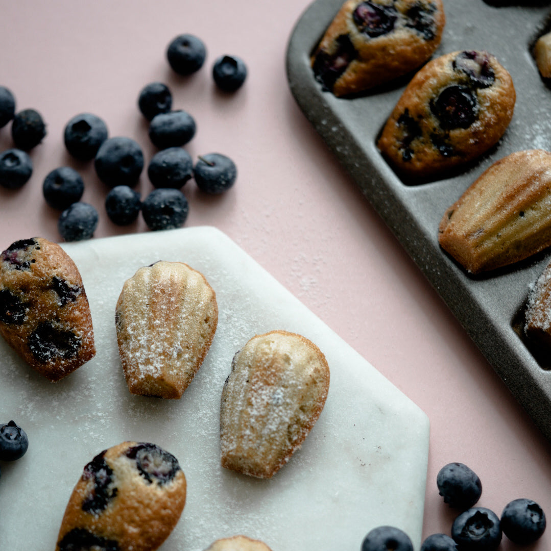Lemon Blueberry Madeleine