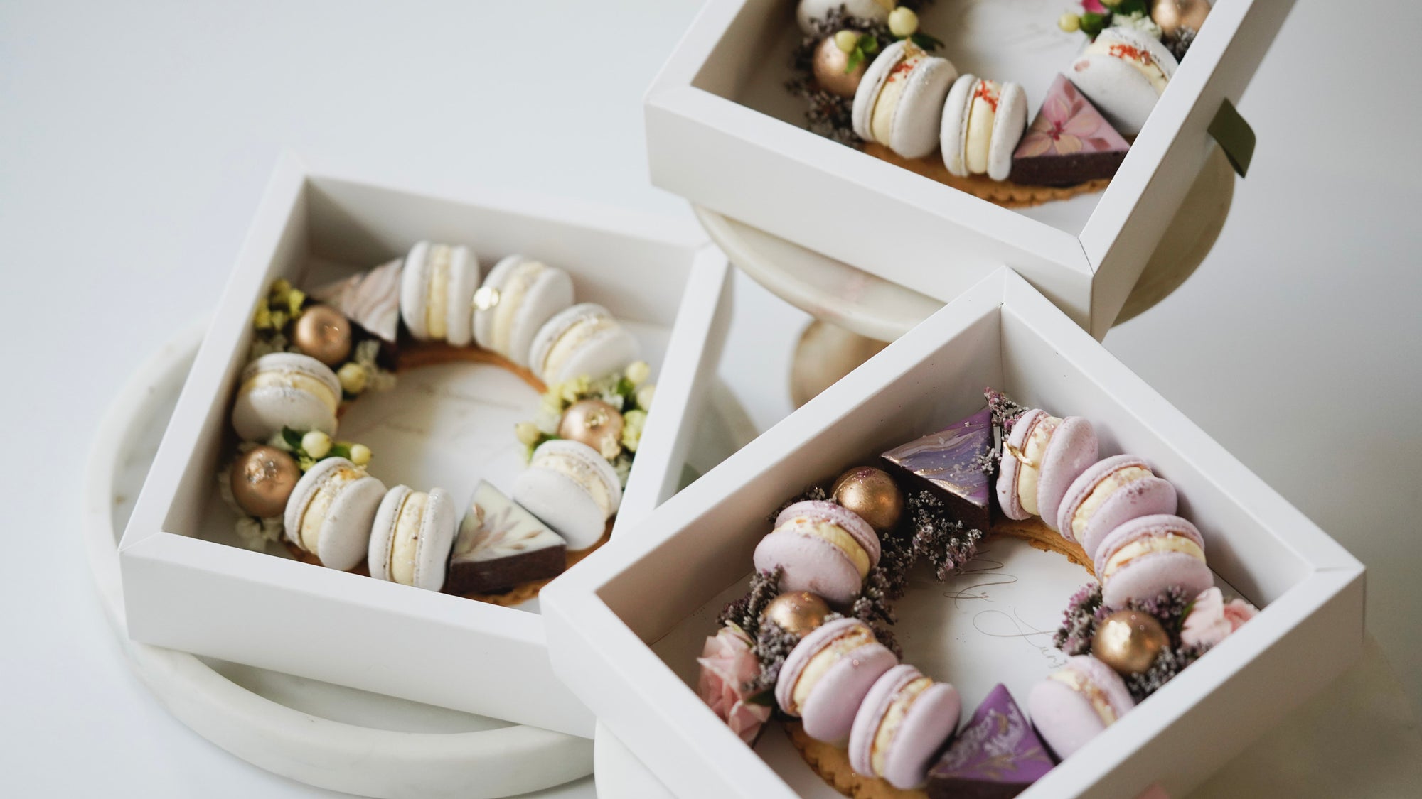 Mini Macarons Wreath