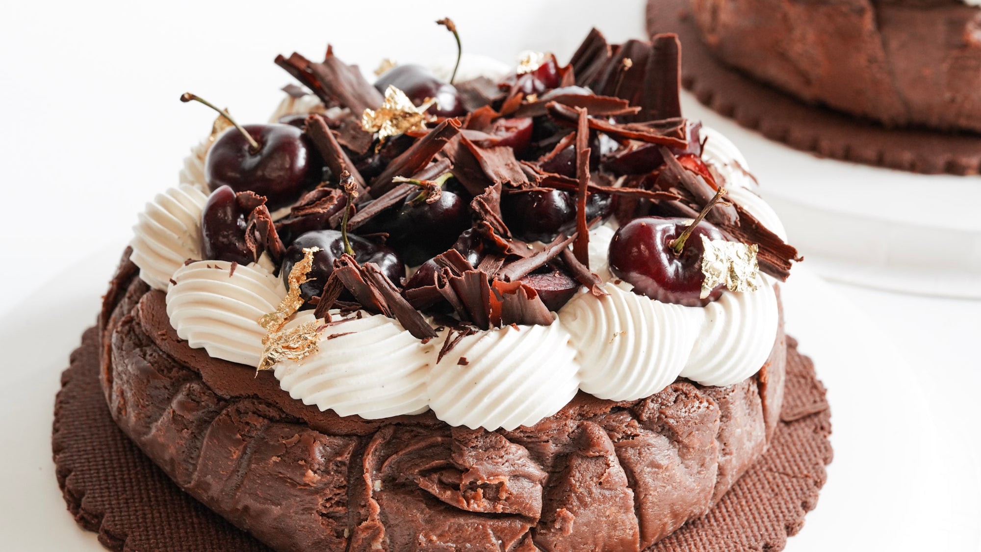 Black Forest Basque Cheesecake