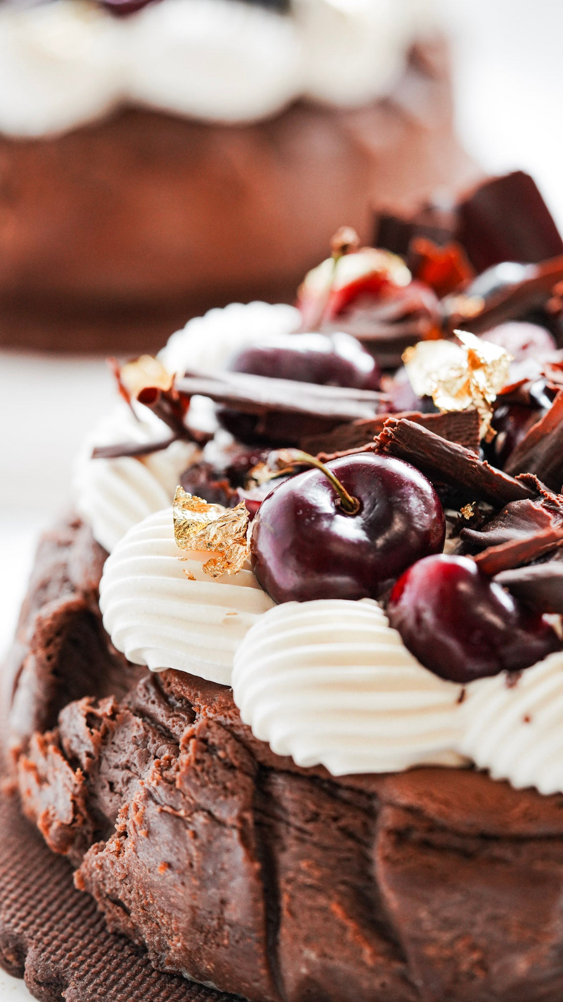 Black Forest Basque Cheesecake