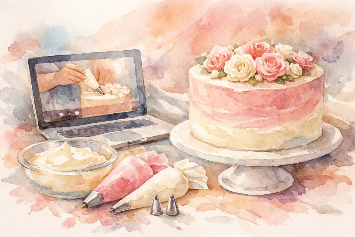 Online Buttercream Frosting Masterclass for Polished Cakes
