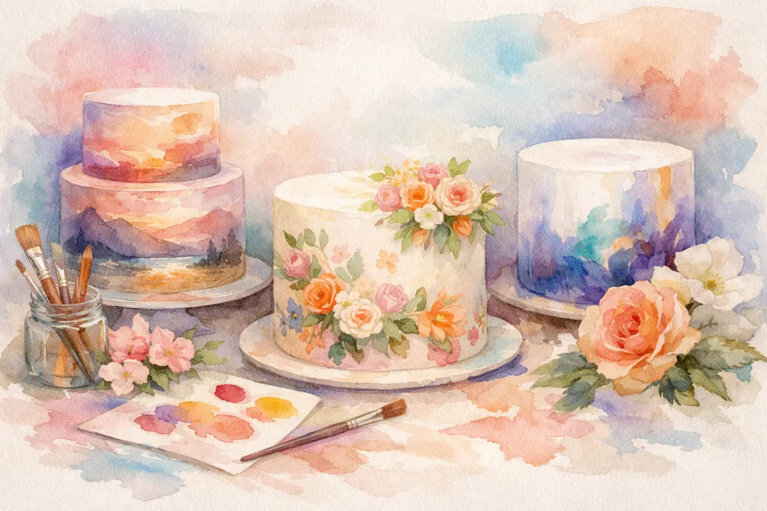 12 Painted Cake Design Ideas for Celebrations