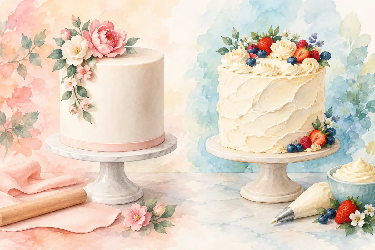 Fondant vs Buttercream: Which Finish Suits Your Cake?