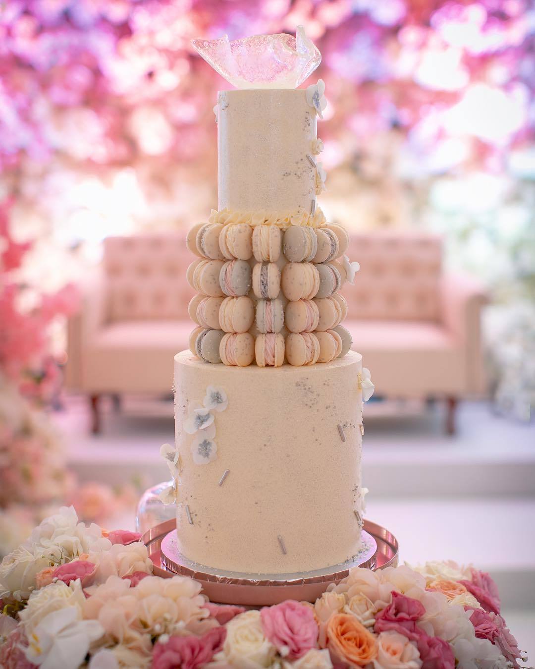 Wedding | 3 Tiers -  The Macaron Ruffles