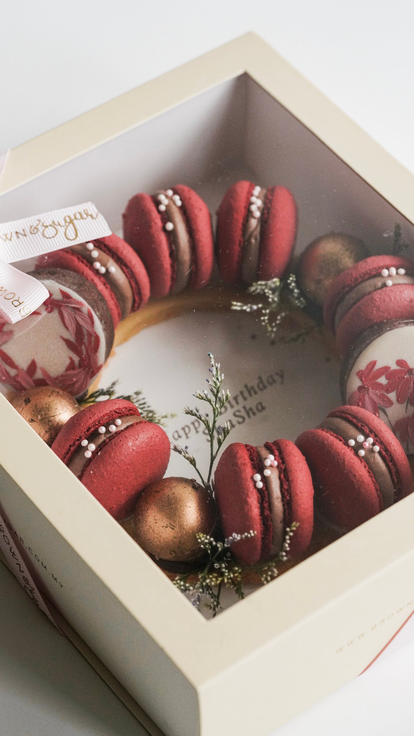 Mini Macarons Wreath